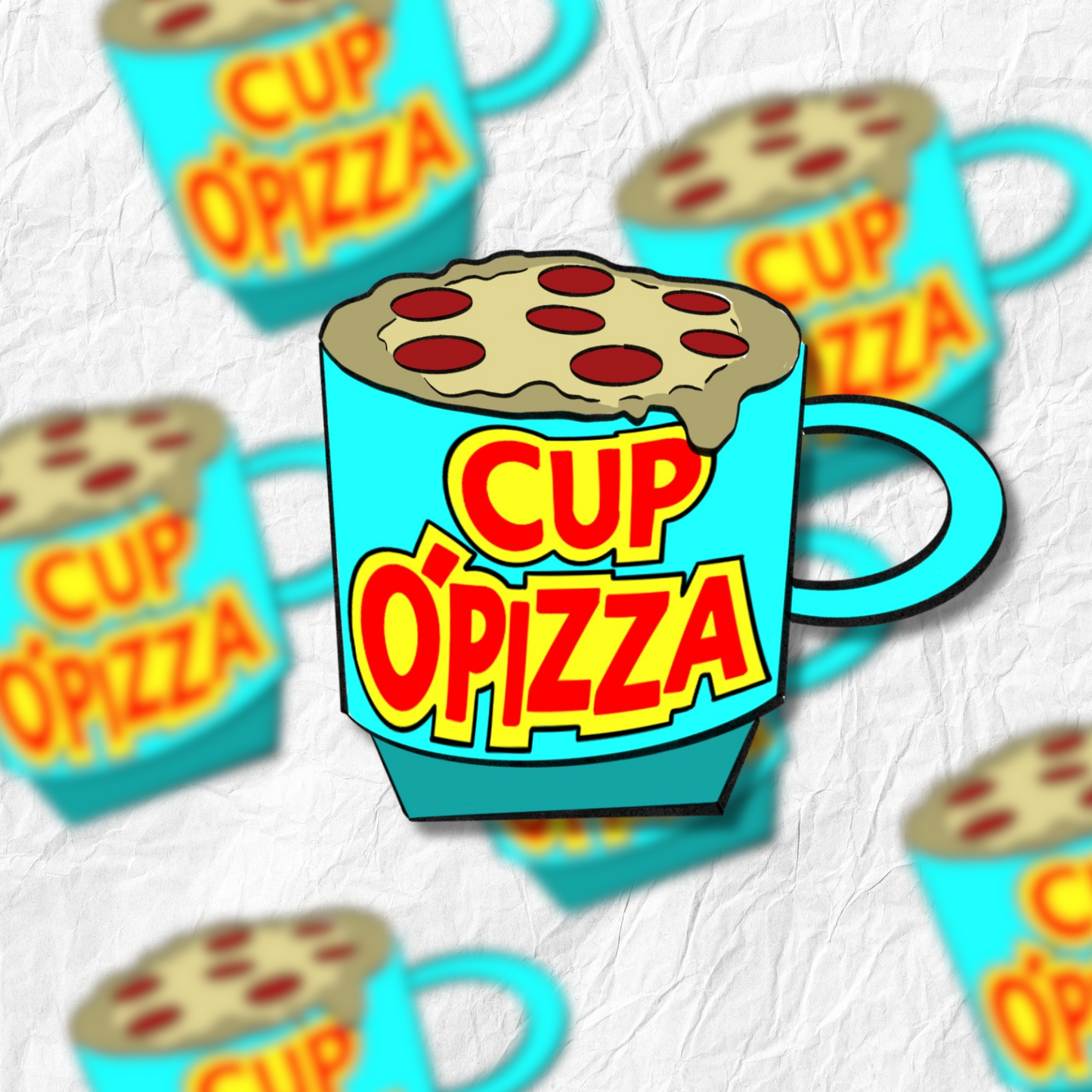 Cup O Pizza- The Jerk - Sticker