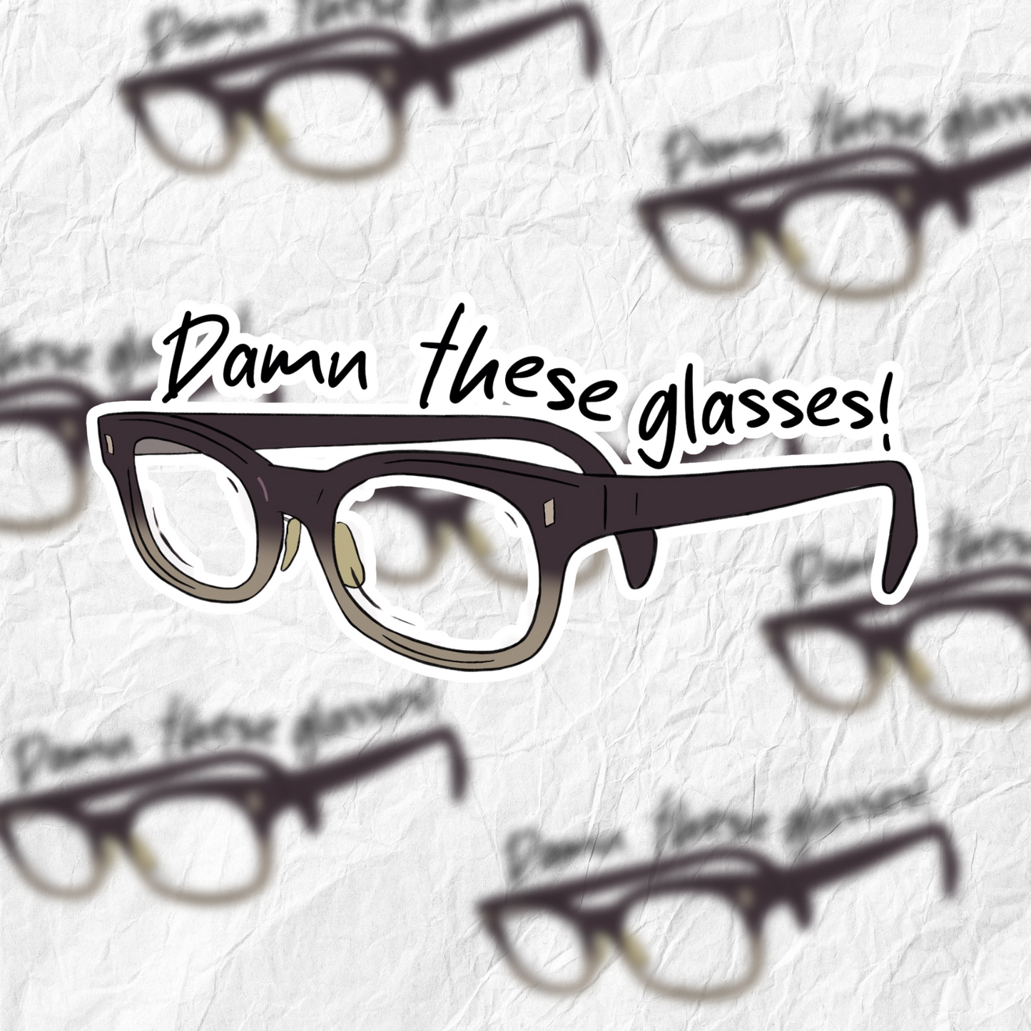 Damn these glasses - The Jerk - Sticker
