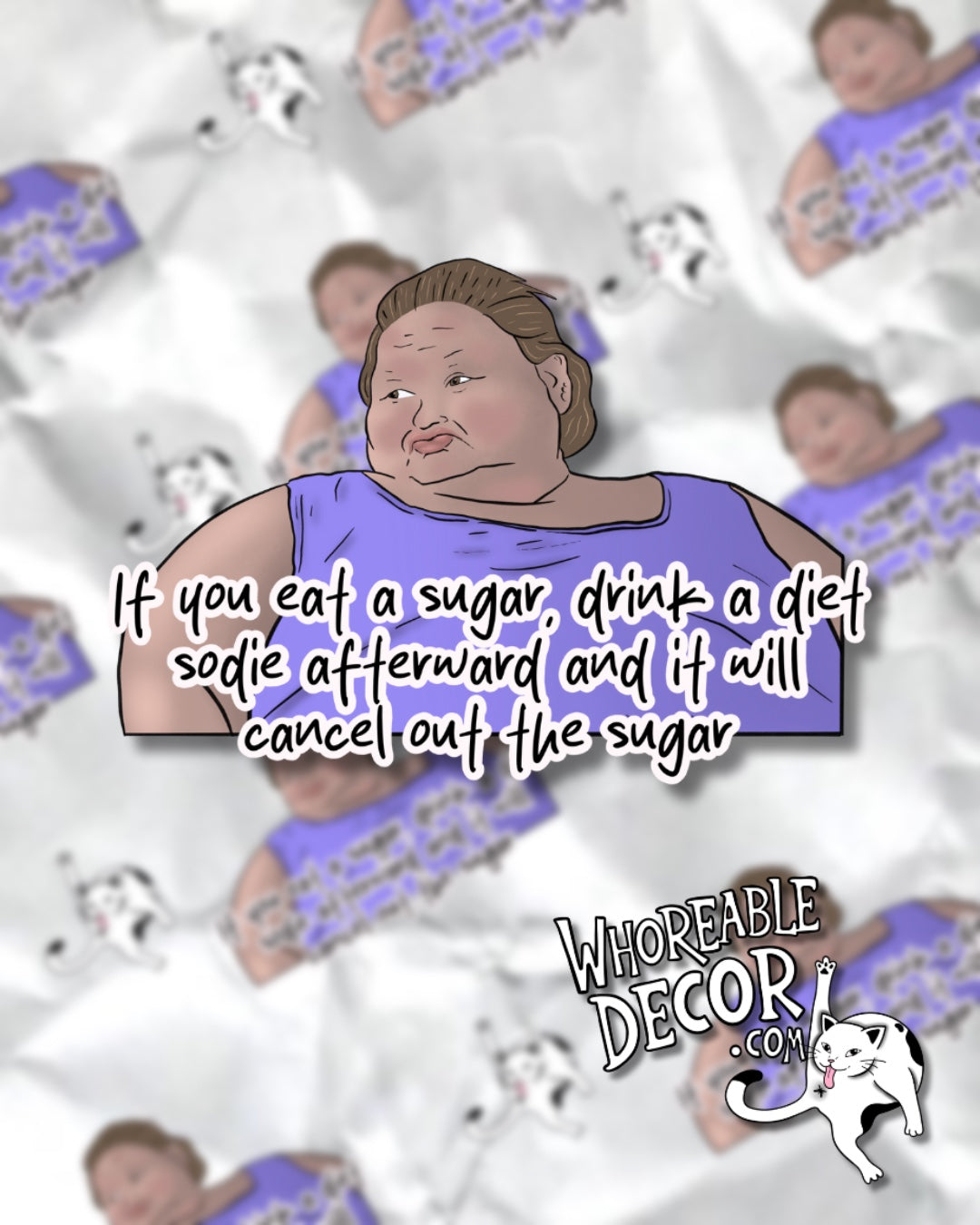 1000lb Sisters - Amy - Cancel the sugars - Sticker