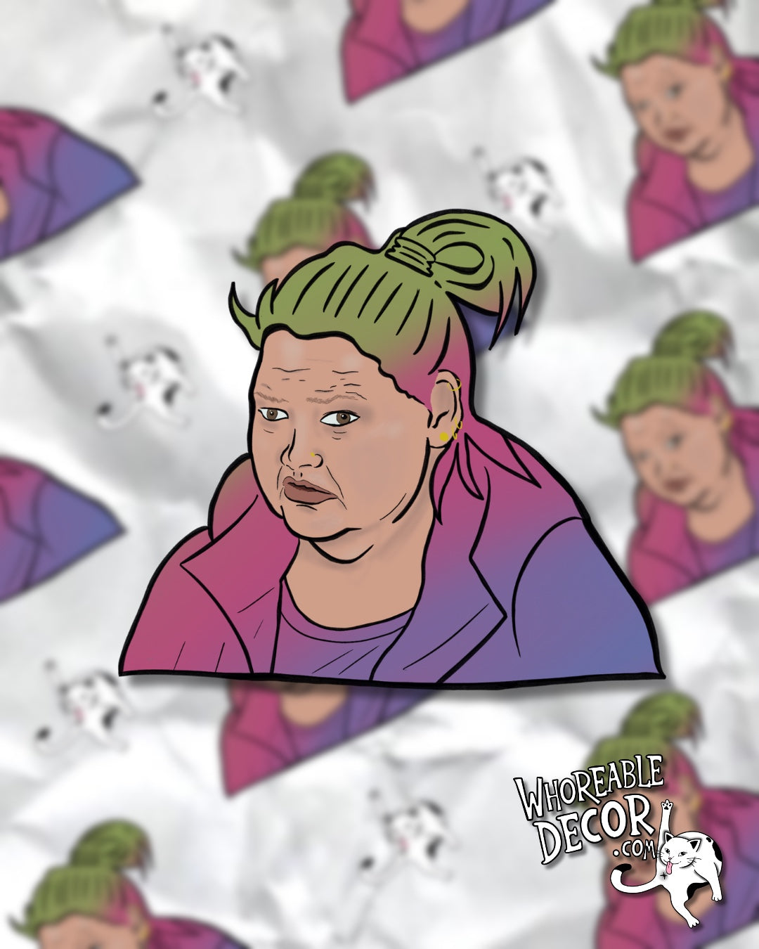 1000lb Sisters - technicolor Amy - Sticker
