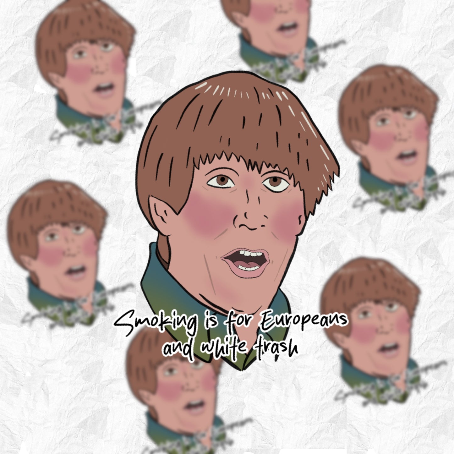Stuart Smoking - Mad TV - sticker - Whoreable Decor