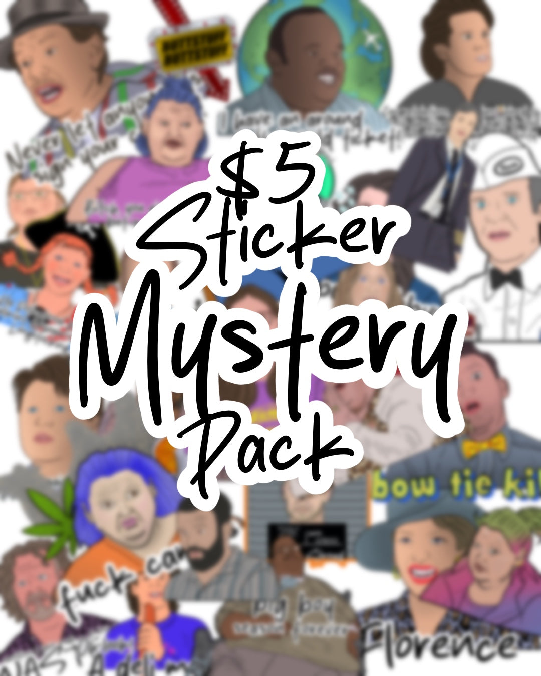 $5 sticker mystery pack