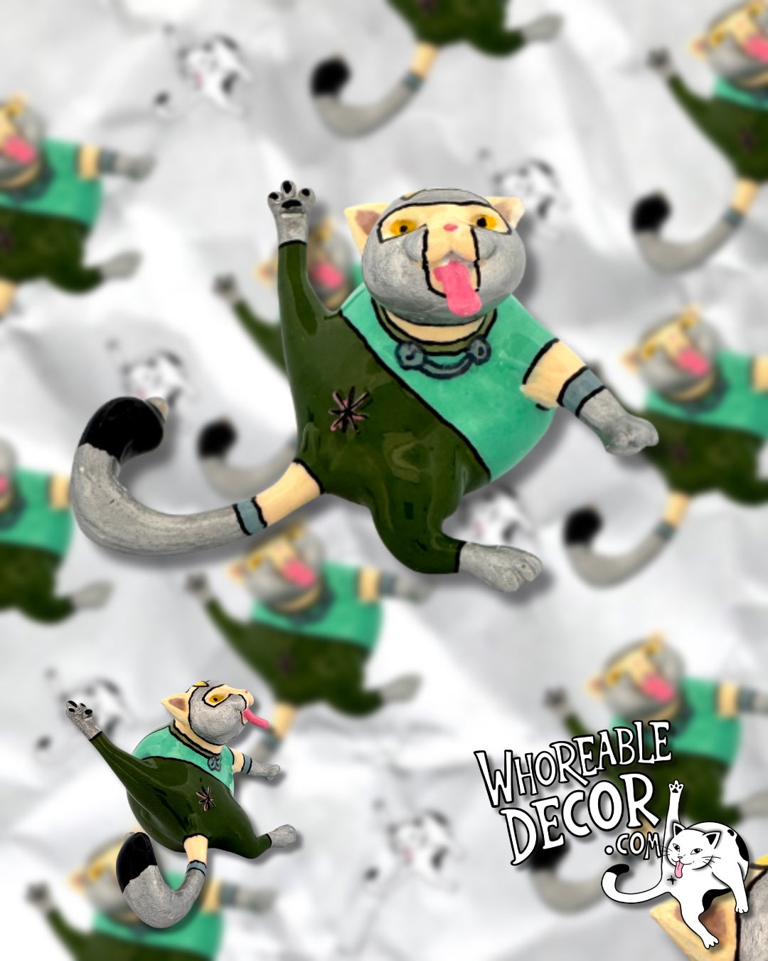 Collectible Whoreable Cat Figurine - Professor Chaos