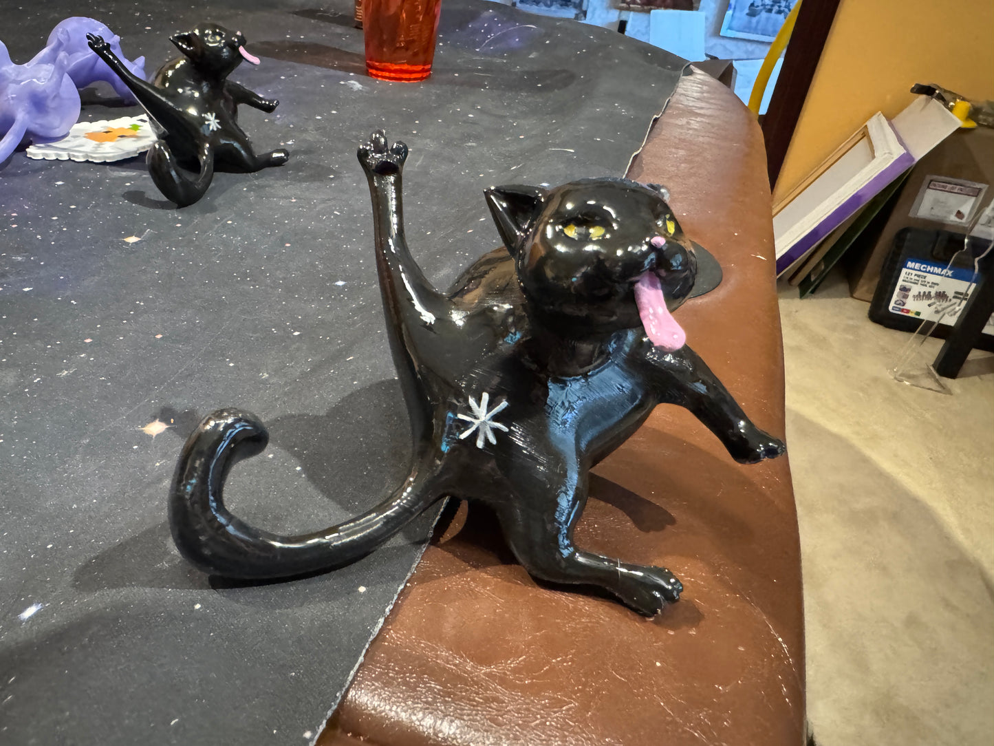 Collectible Whoreable Cat Figurine - Black
