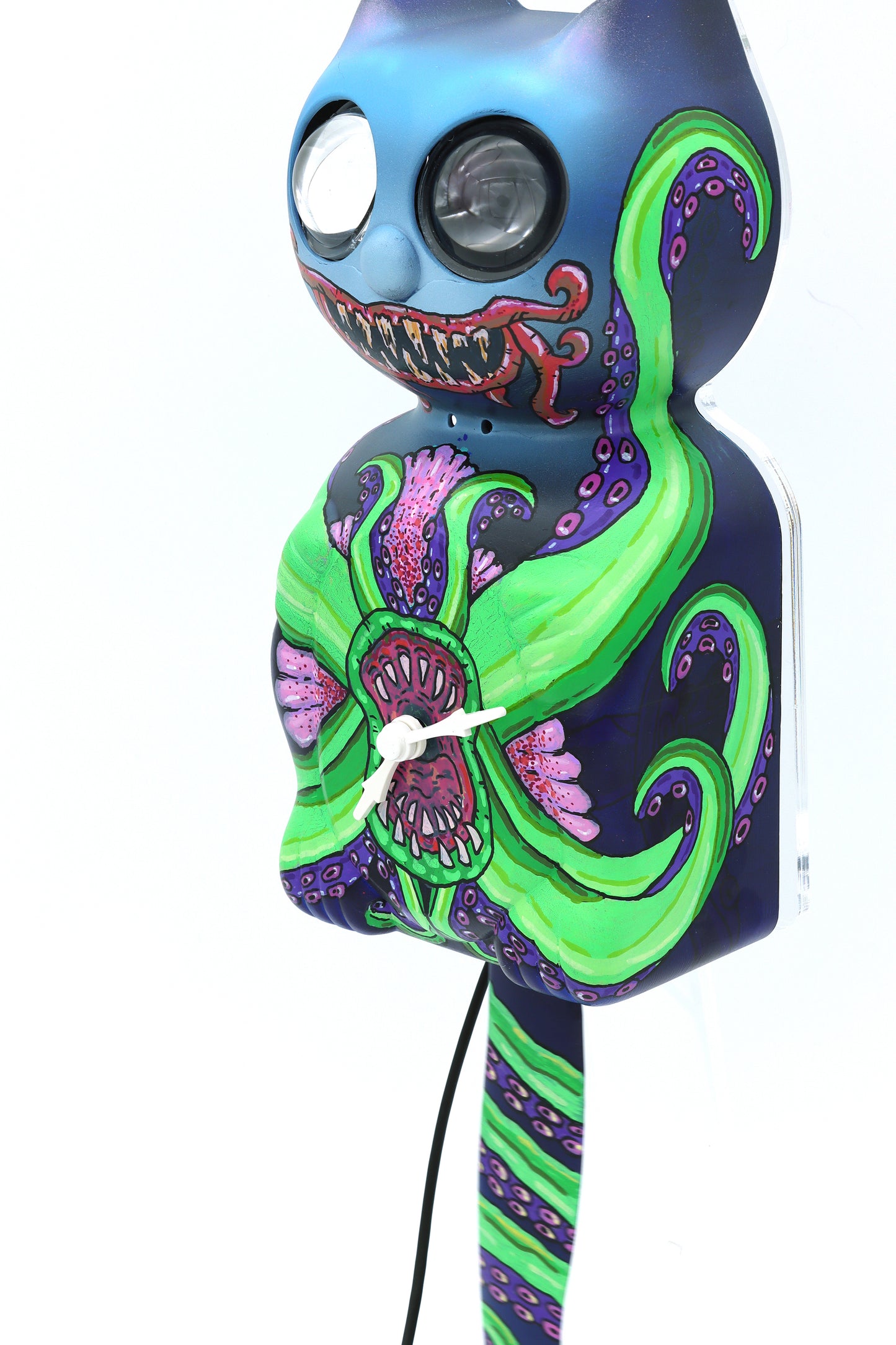 Kraken with digital eyes - Kit Cat Klock