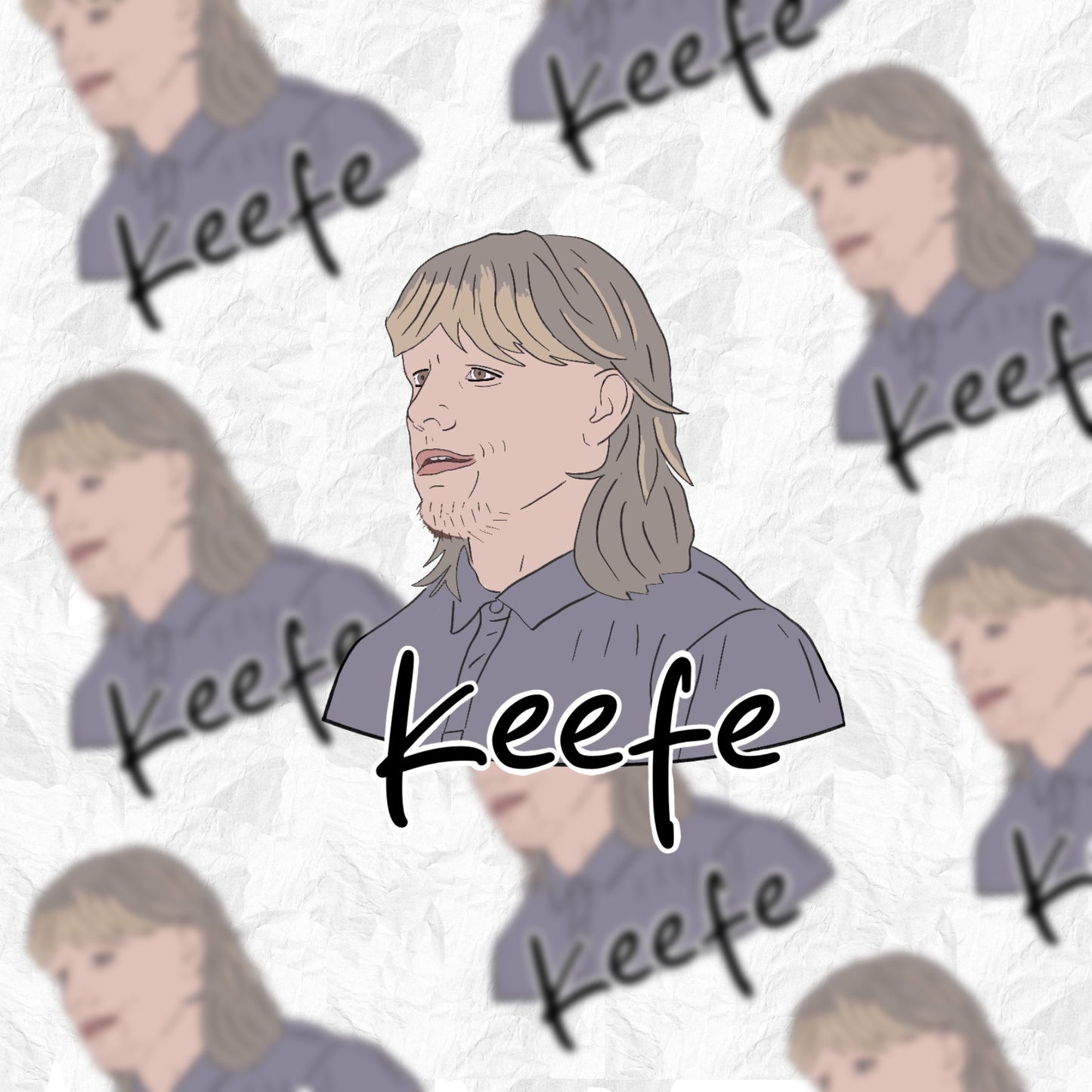 Keefe - The Rightous Gemstones - Sticker