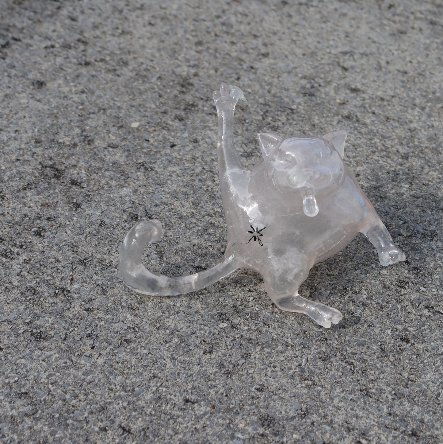 Collectible Whoreable Cat Figurine - Clear