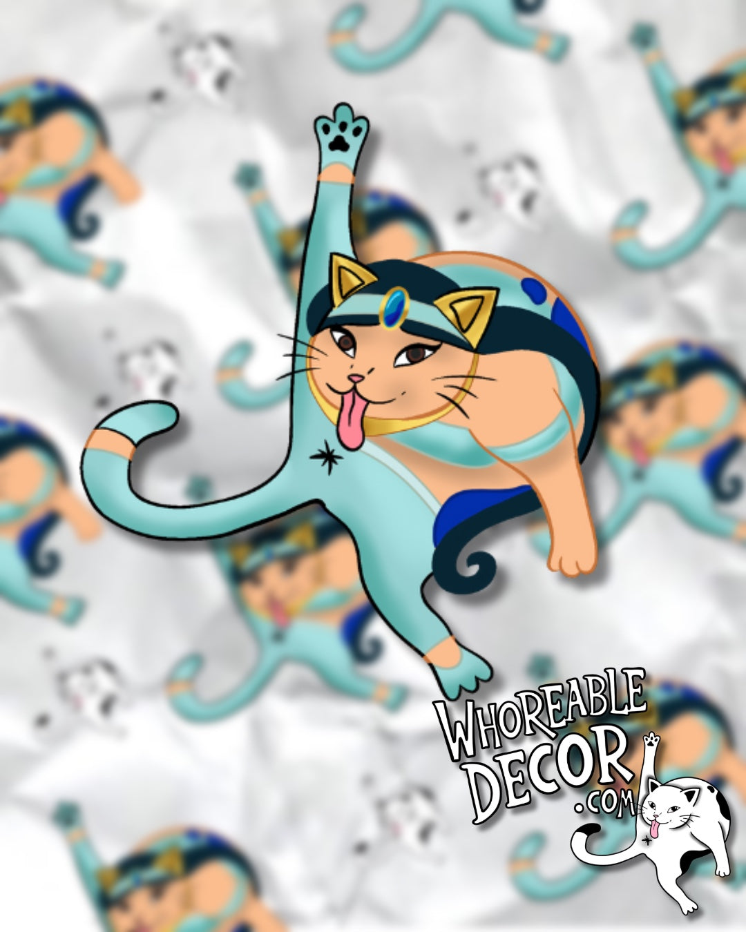 Whoreable Princess Jasmine Cat - sticker