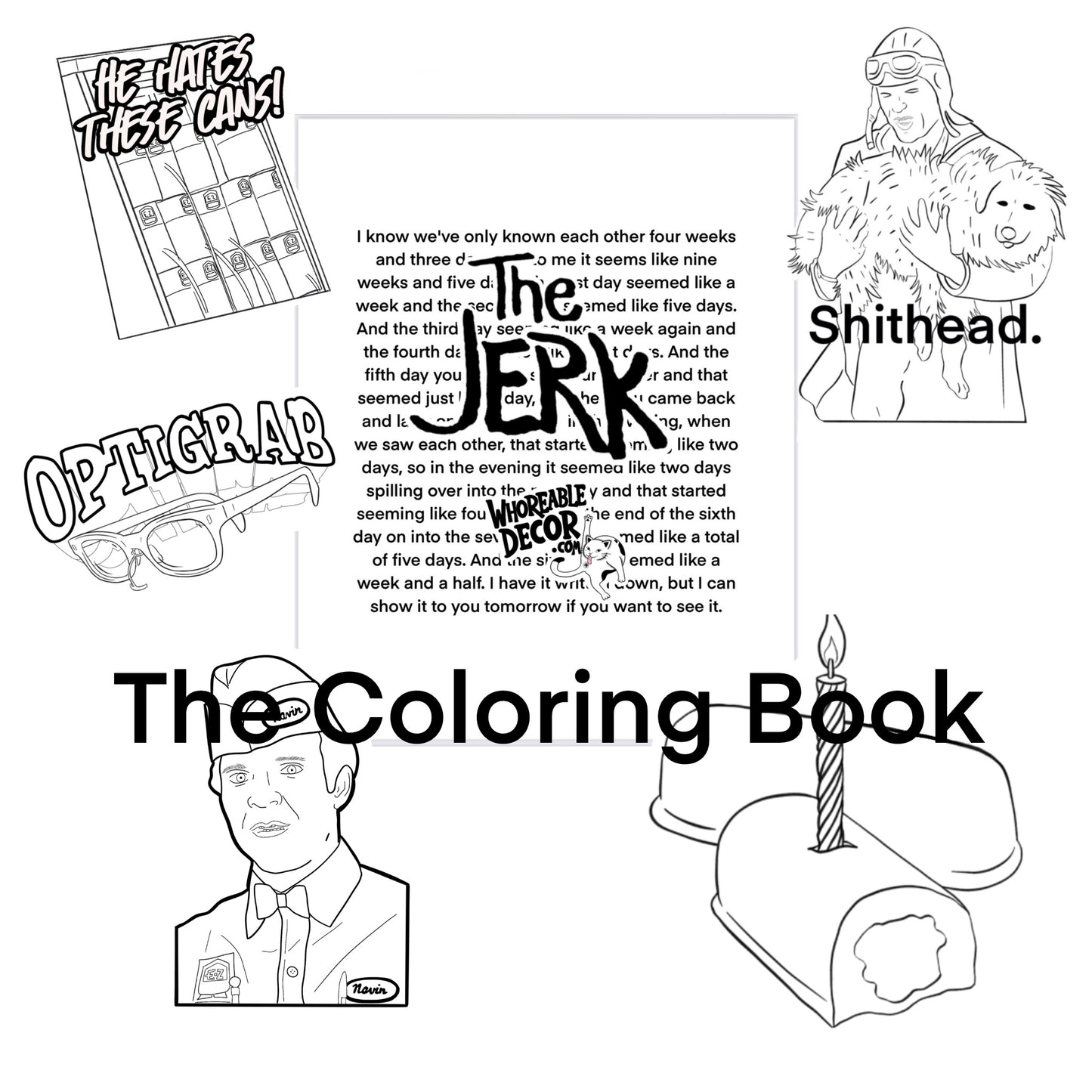 The Jerk - Coloring Book - Physical Copy