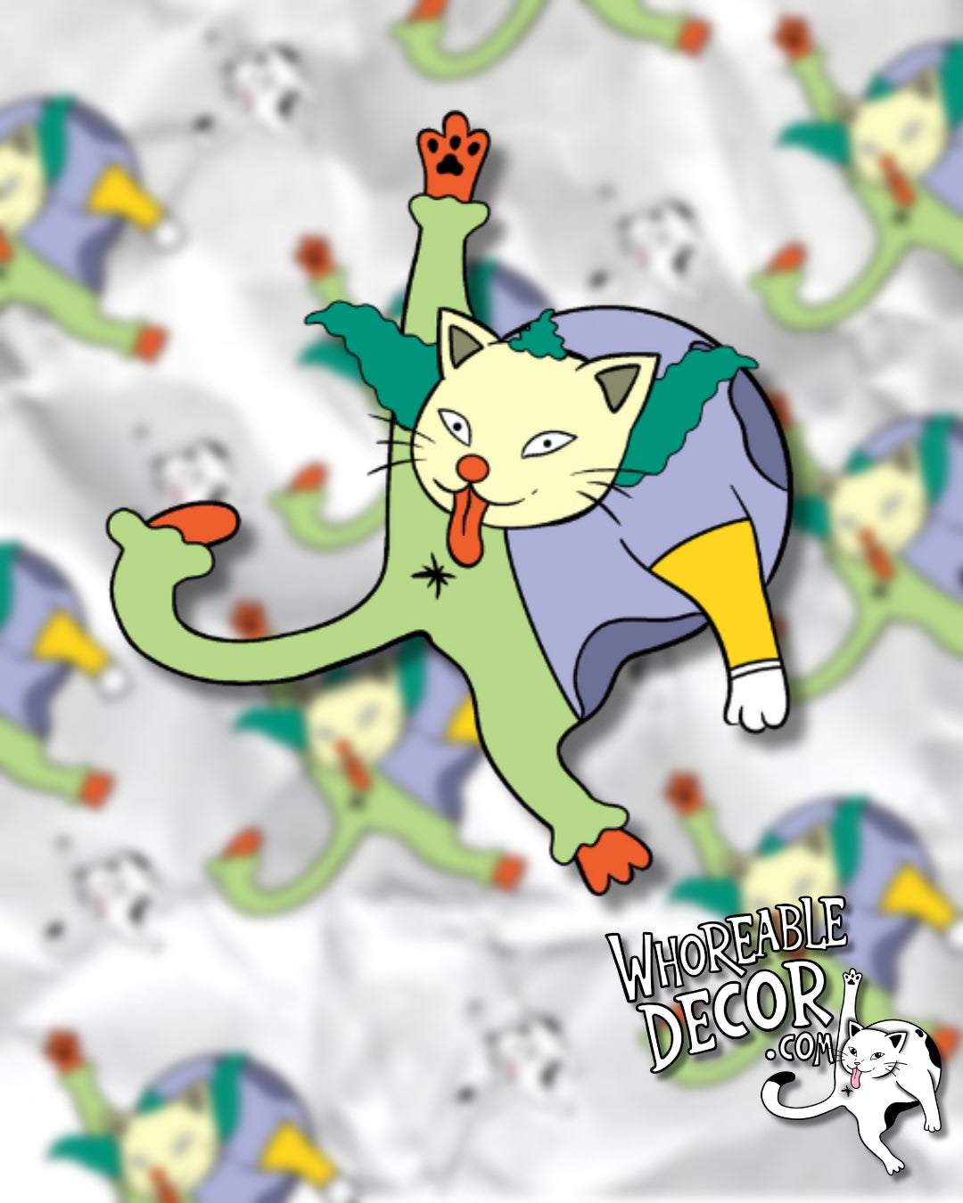 Whoreable Krusty Cat - sticker