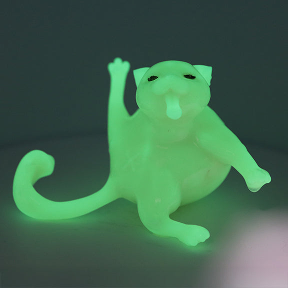 Collectible Whoreable Cat Figurine - Glow in the dark