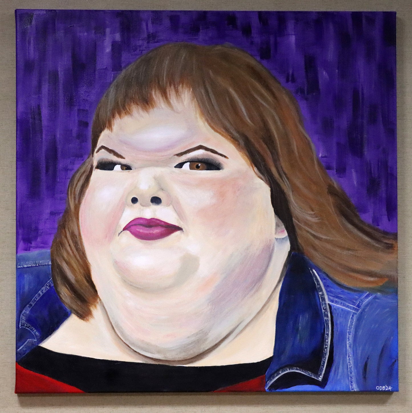 1000lb Sisters painting Tammy 36" X 36"