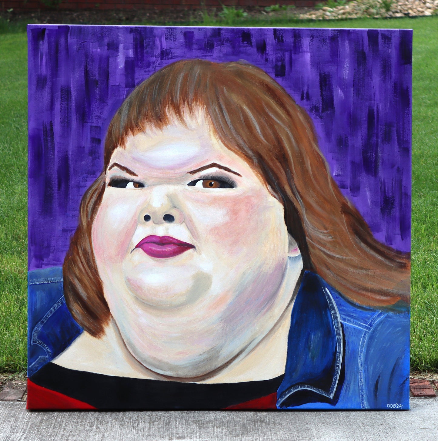 1000lb Sisters painting Tammy 36" X 36"