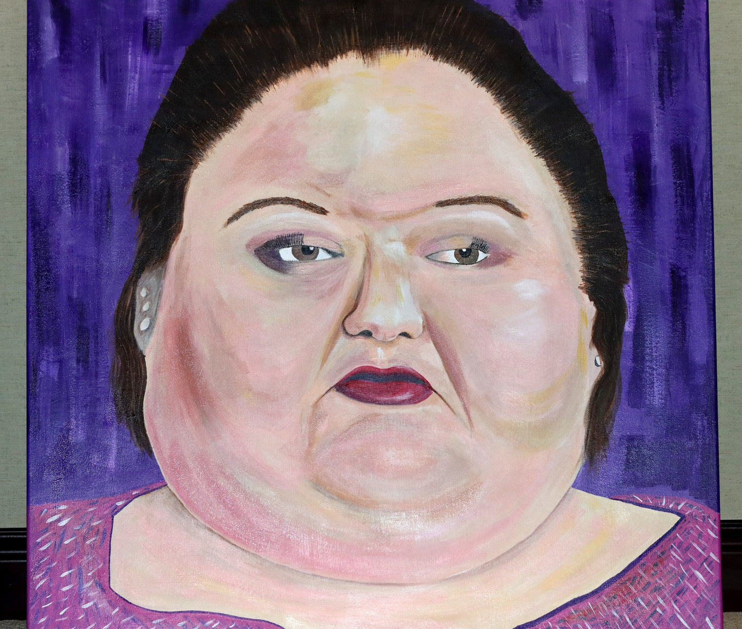 1000lb Sisters painting Amy 36" x 36"