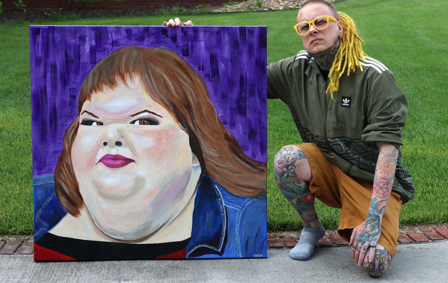 1000lb Sisters painting Tammy 36" X 36"