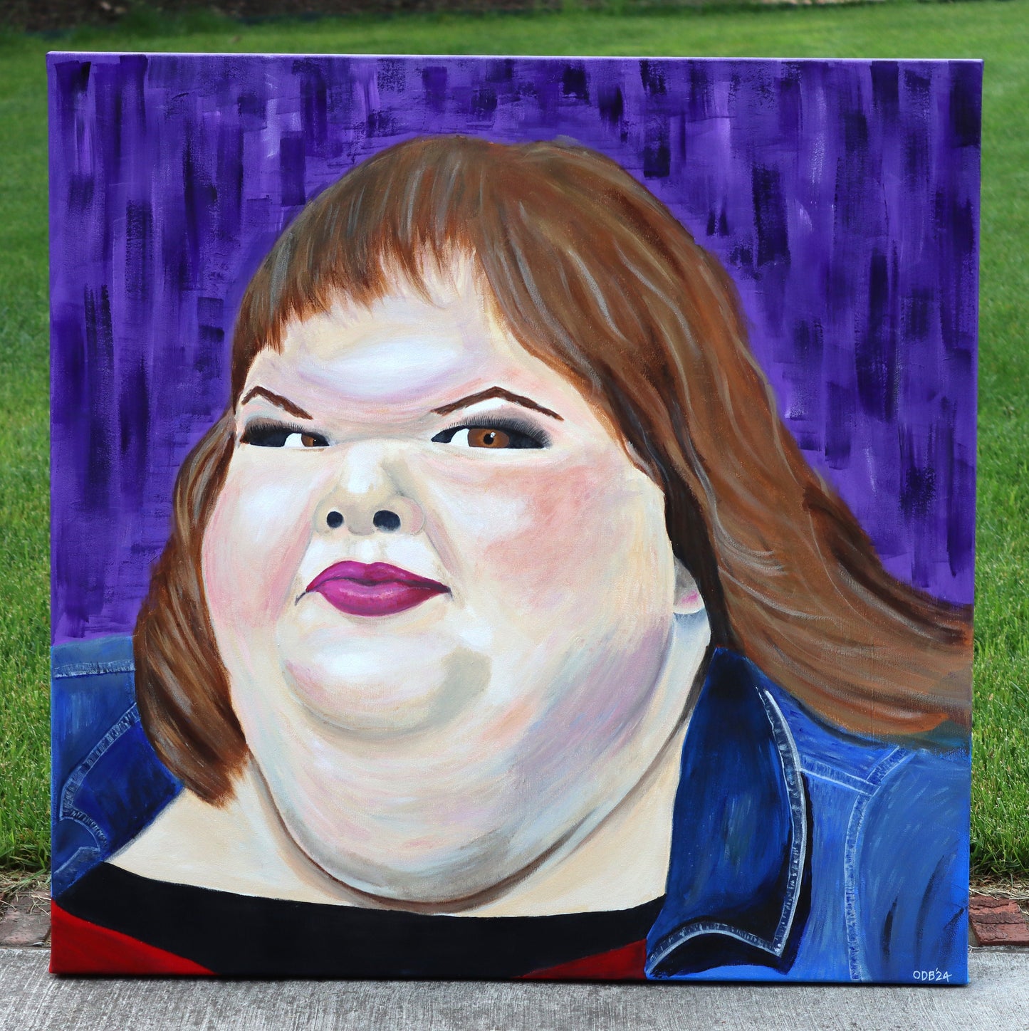 1000lb Sisters painting Tammy 36" X 36"