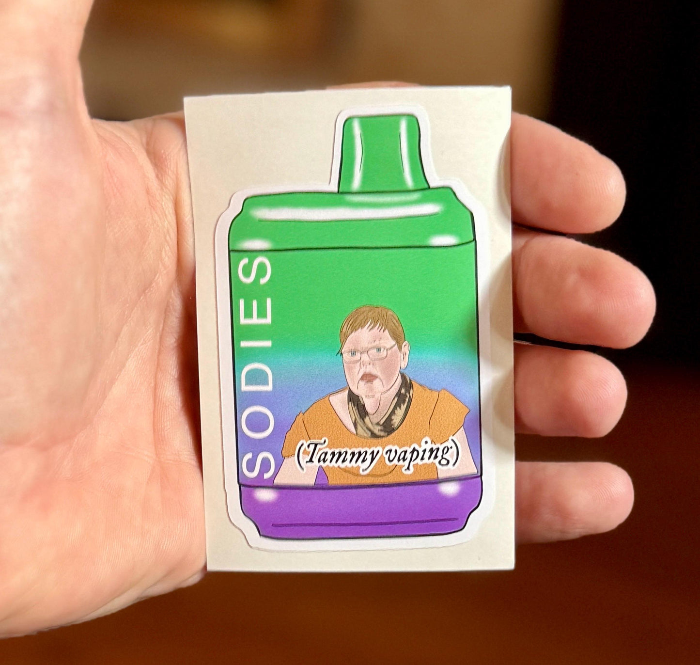 1000lb Sisters - Tammy Vaping - Sticker