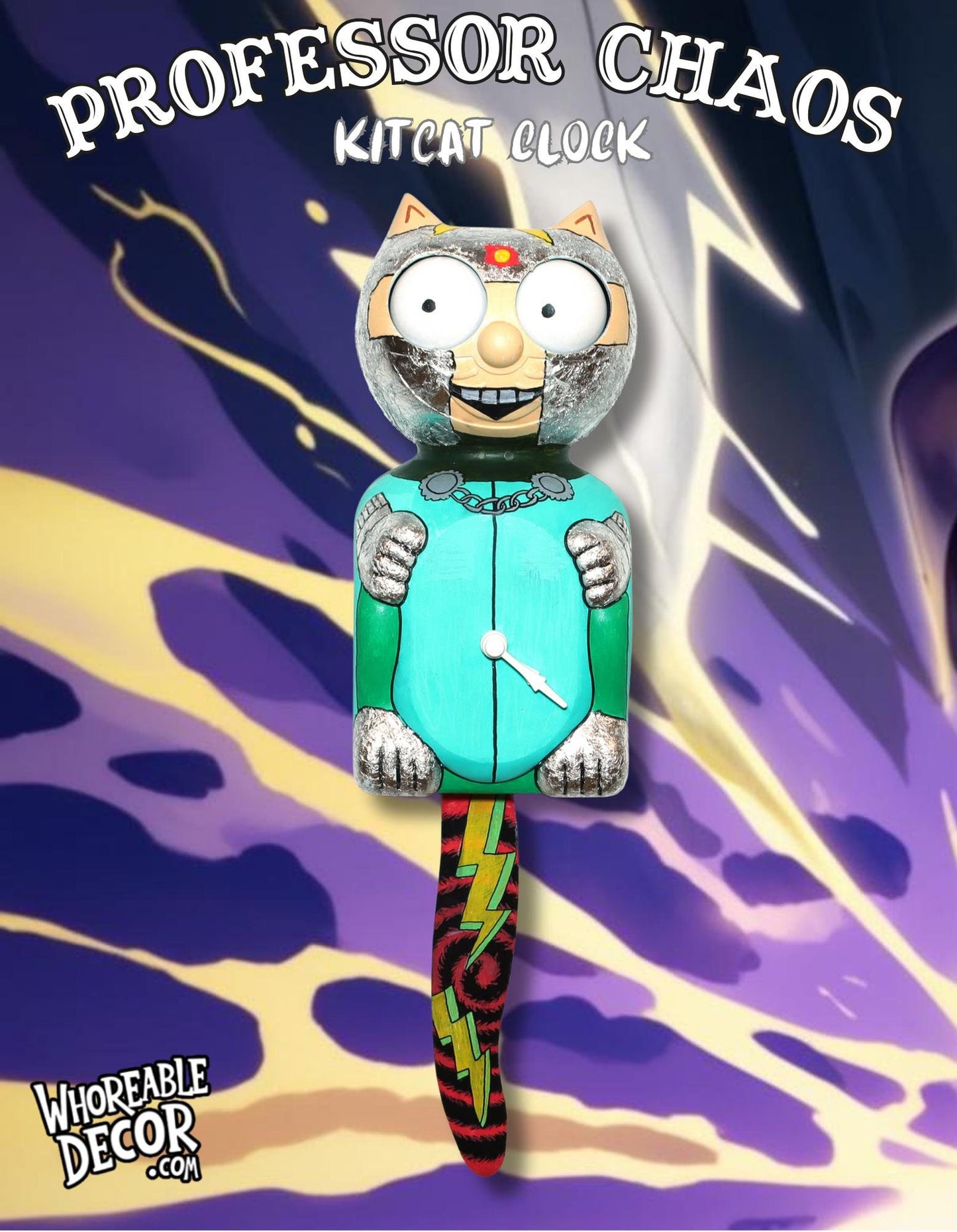Professor Chaos (South Park) - Kit Cat Klock