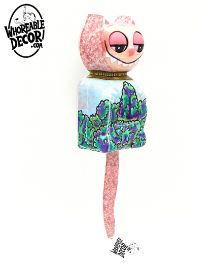 Nug Jar Lafufu - Custom Kit Cat Clock - Whoreable Decor