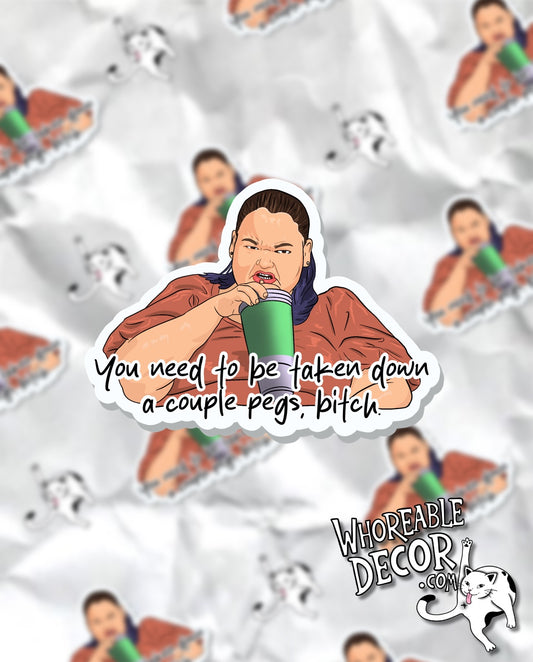 1000lb sisters - Amy - pegs - Sticker