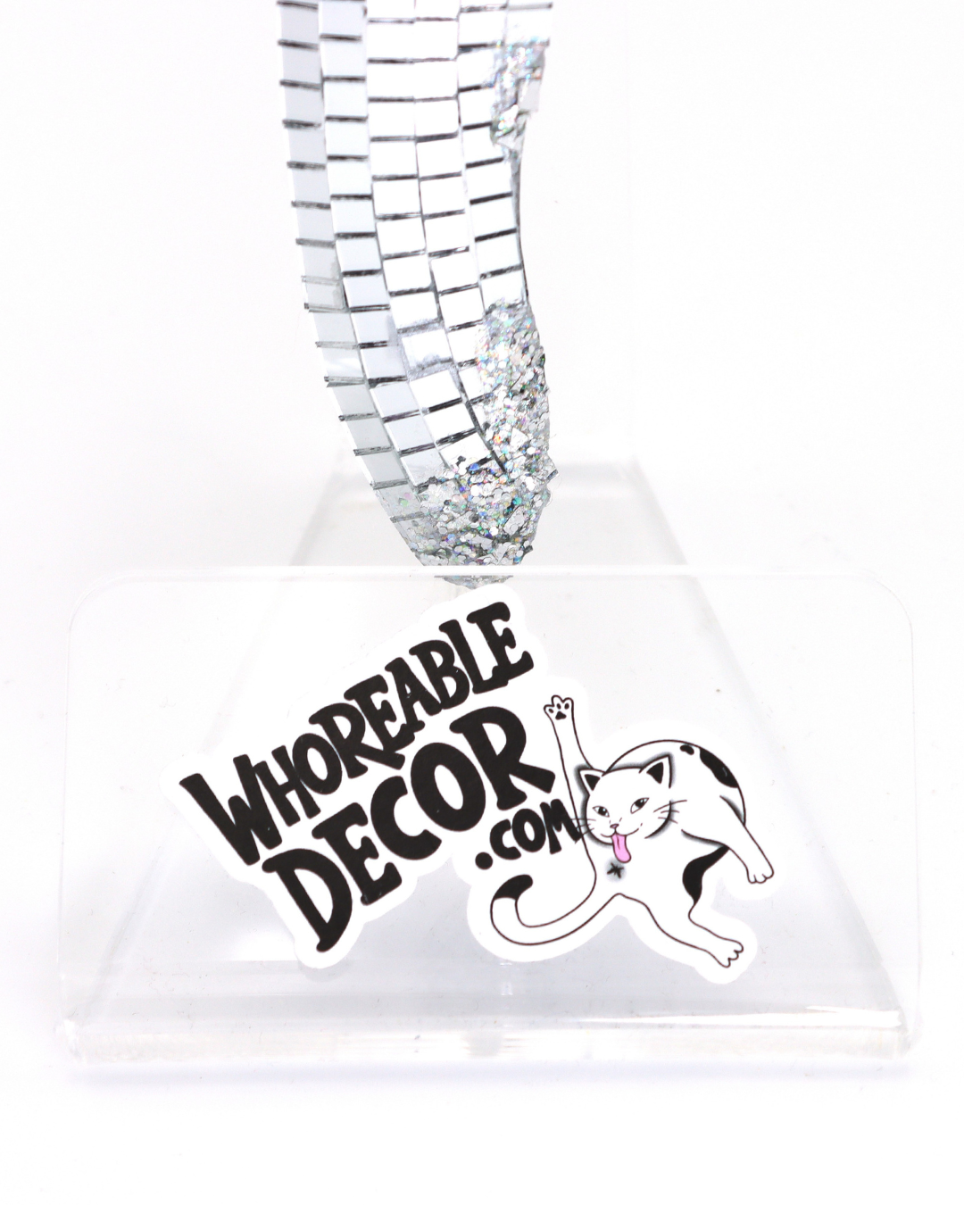 Mirrorball - Custom Kit Cat Clock - Whoreable Decor