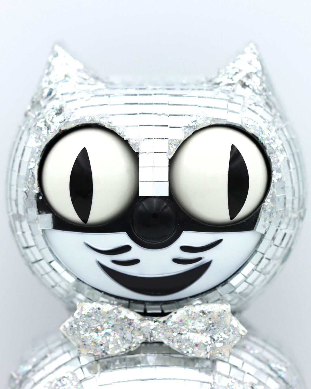 Mirrorball - Custom Kit Cat Clock - Whoreable Decor
