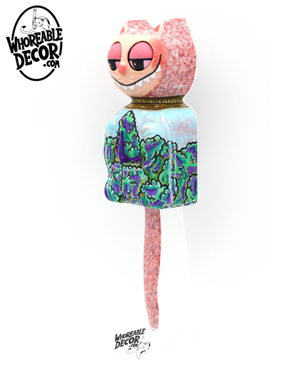 Nug Jar Lafufu - Custom Kit Cat Clock - Whoreable Decor