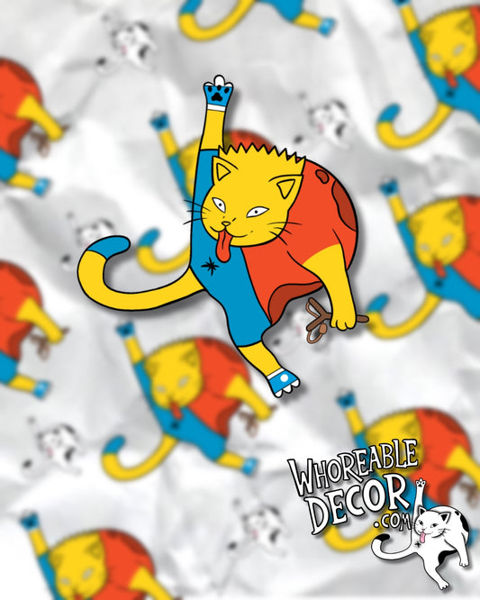 Whoreable Bart Cat - sticker