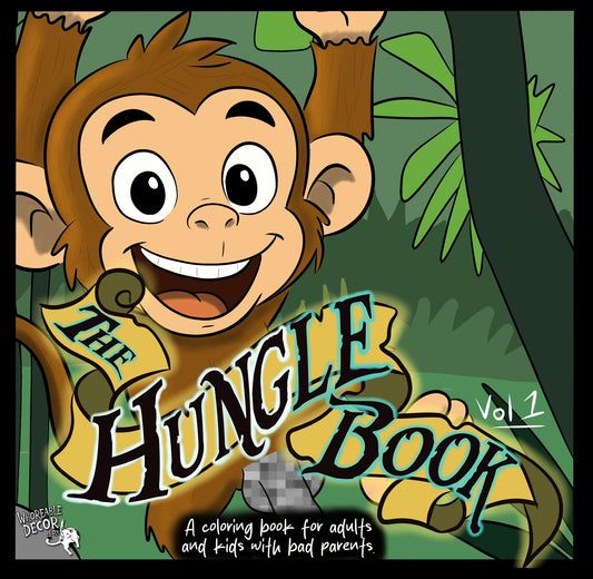 The Hungle Book Adult Coloring Books - Physical Copy - Whoreable Decor