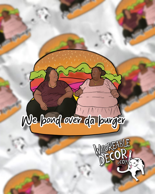 Burger bonding - 1000lb Roomies - sticker