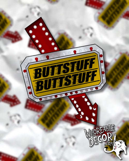 Buttstuff- sticker