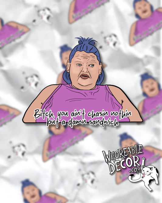 1000lb sisters - Amy - Sandwich Chasing - Sticker