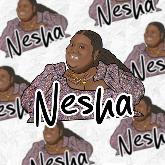 Nesha - 1000lb Roomies - sticker - Whoreable Decor