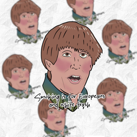Stuart Smoking - Mad TV - sticker - Whoreable Decor