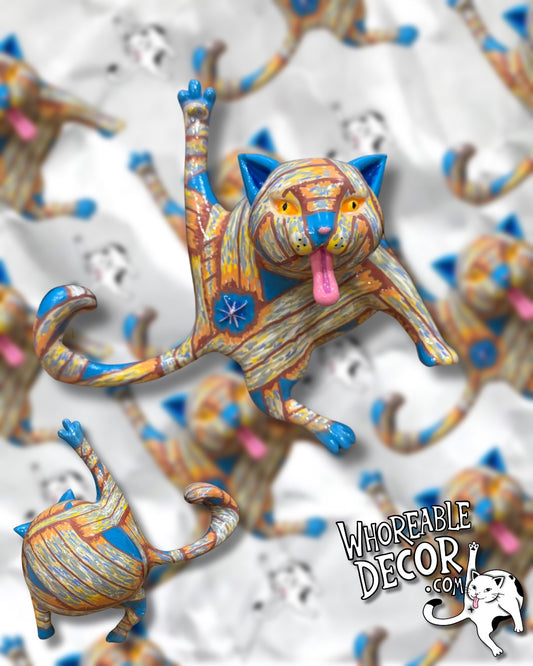 Collectible Whoreable Cat Figurine - Mummy Cat