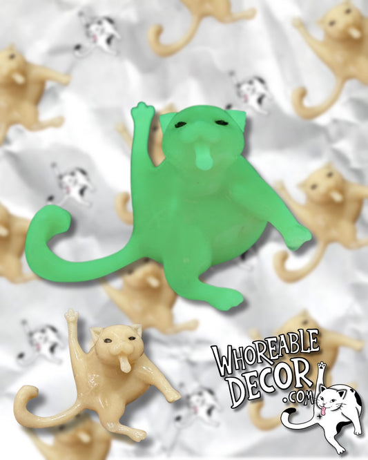 Collectible Whoreable Cat Figurine - Glow in the dark