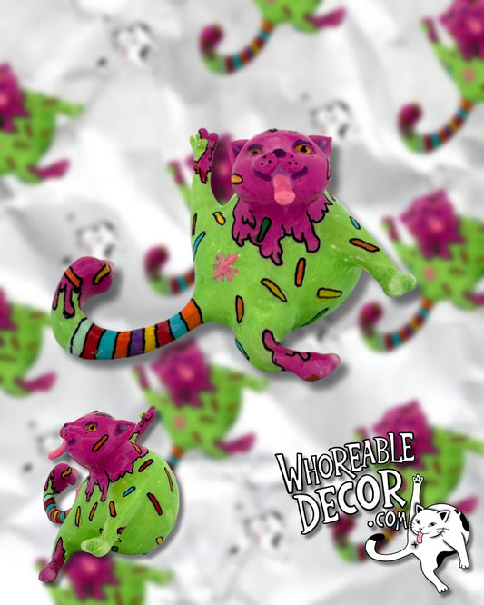 Collectible Whoreable Cat Figurine - Candy Cat