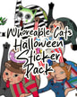 $5 Whoreable Cat Stickers Halloween Pack