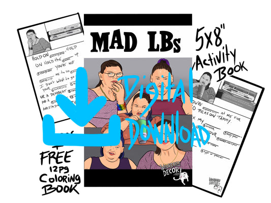 1000lb Sisters Mad Lbs Activity Book - Digital Download - Whoreable Decor