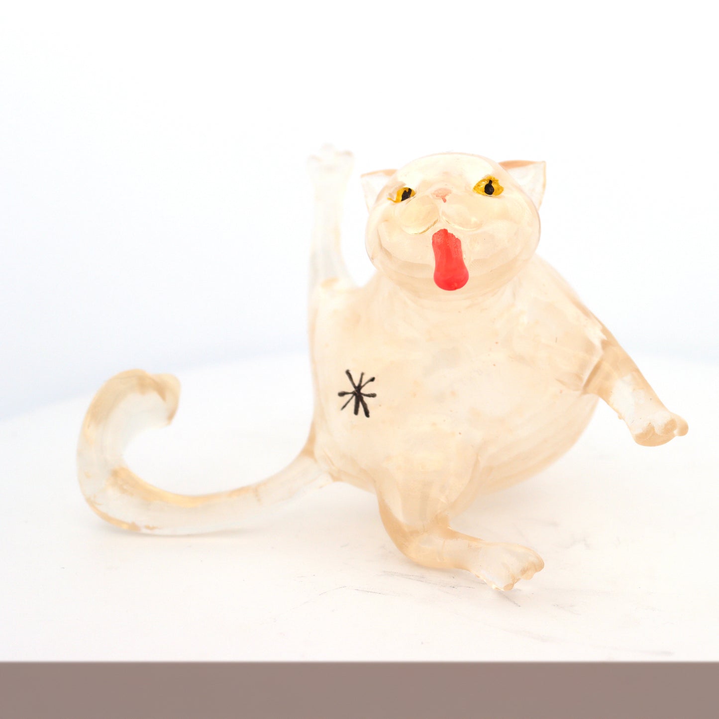 Collectible Whoreable Cat Figurine  - Clear