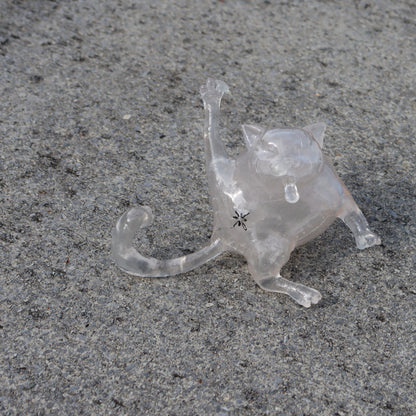 Collectible Whoreable Cat Figurine  - Clear