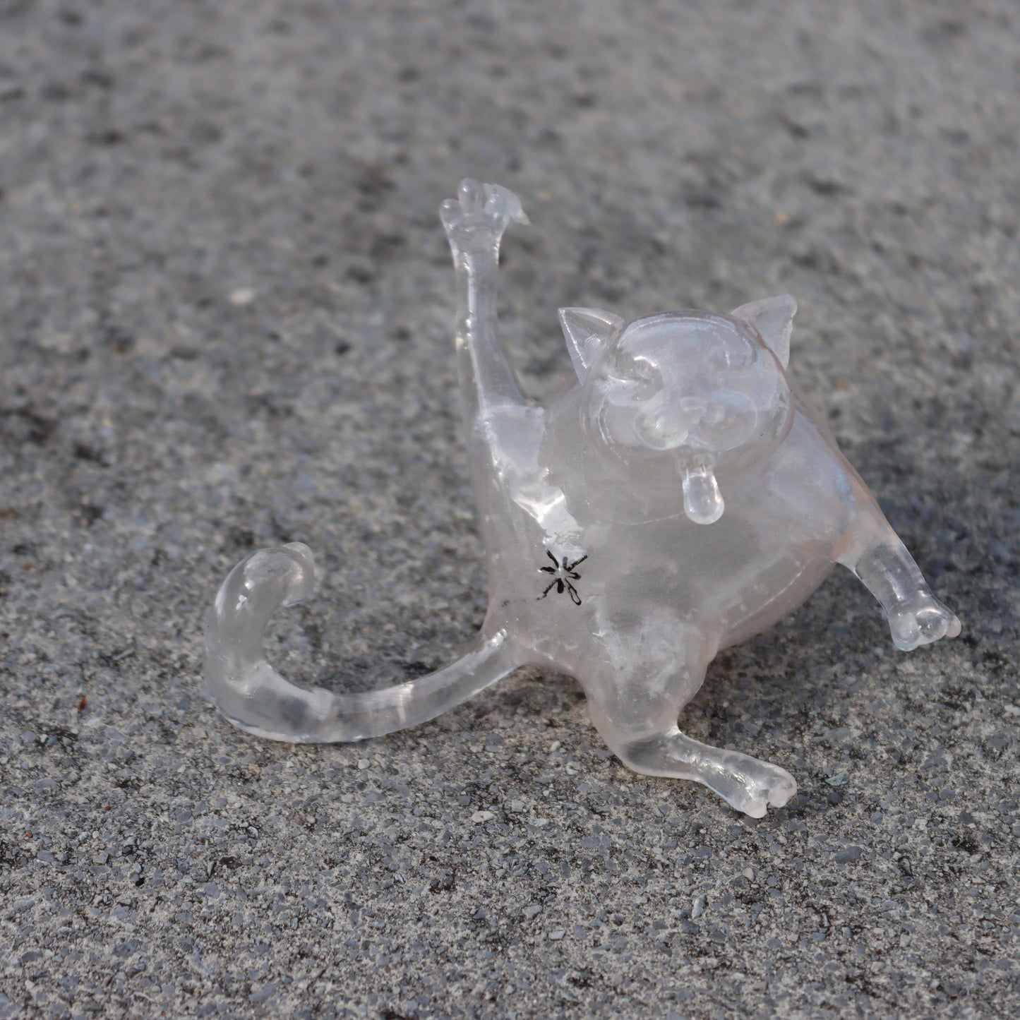 Collectible Whoreable Cat Figurine  - Clear