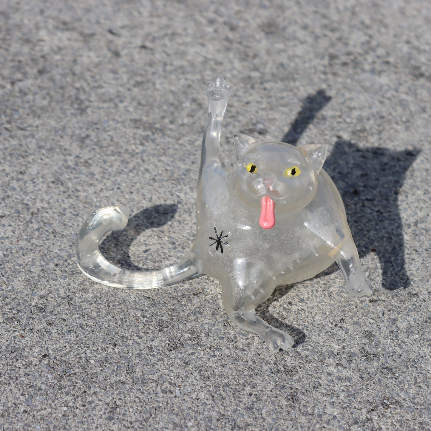 Collectible Whoreable Cat Figurine  - Clear