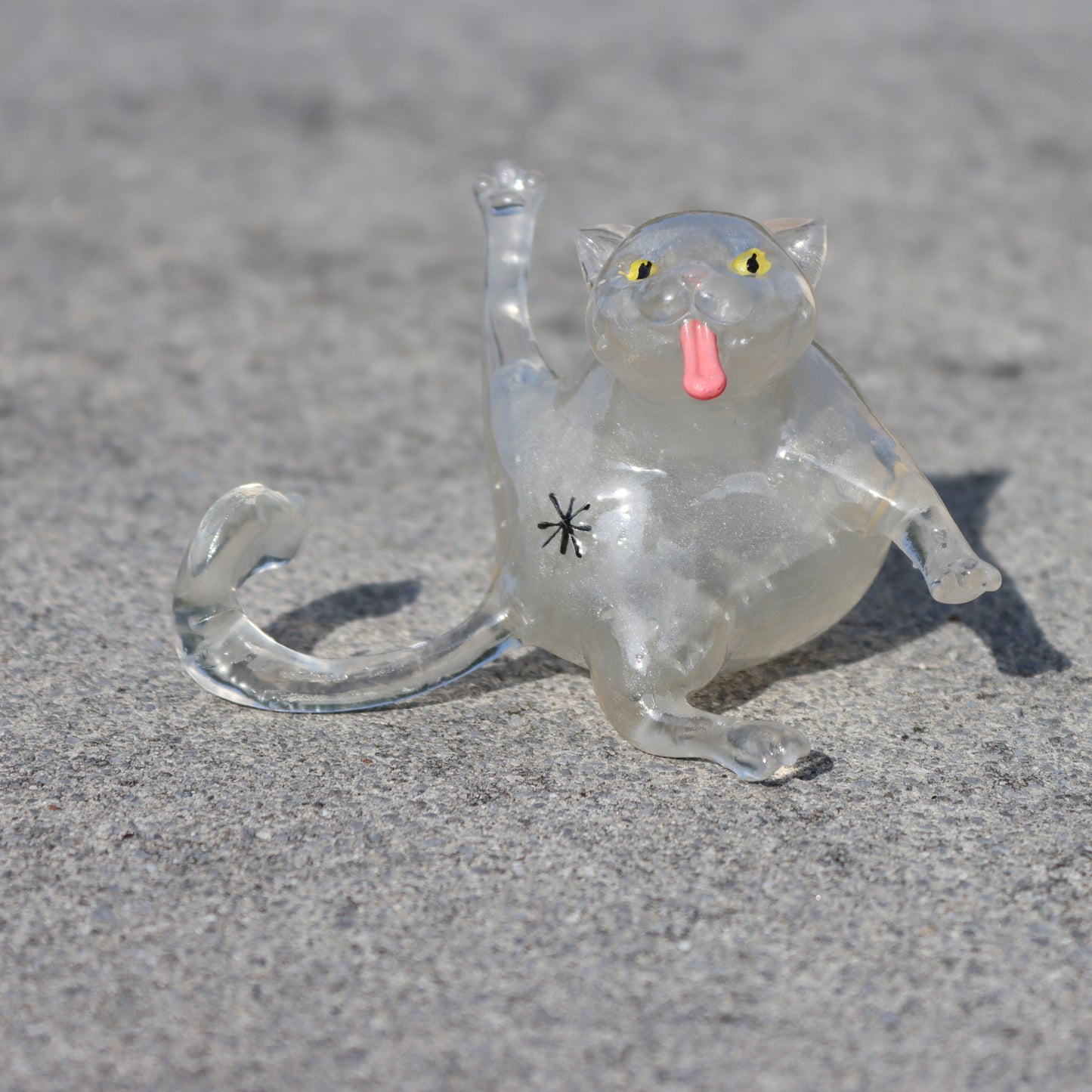 Collectible Whoreable Cat Figurine  - Clear