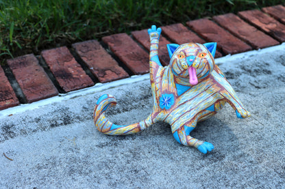 Collectible Whoreable Cat Figurine - Mummy Cat