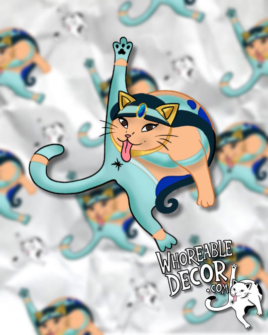 Whoreable Princess Jasmine Cat - sticker