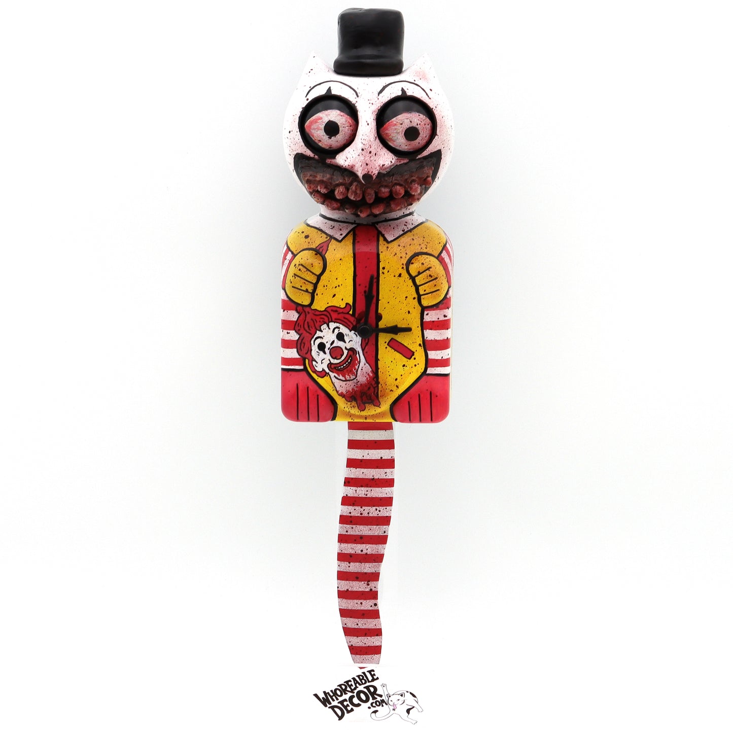 Mc Terrifying - Custom Kit Cat Clock