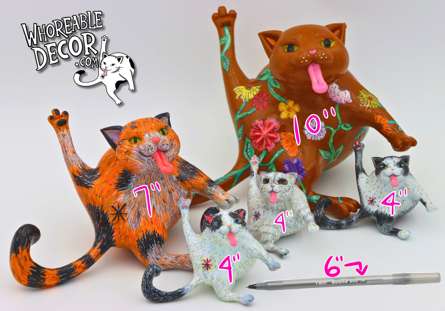 Custom B-hole Cat Whornaments!