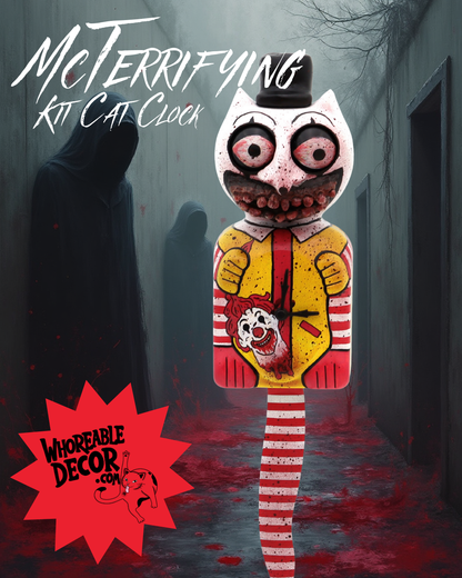 Mc Terrifying - Custom Kit Cat Clock