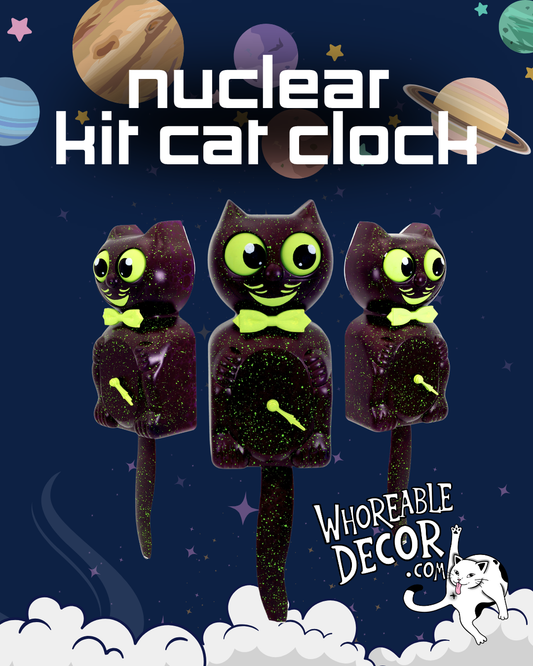 Nuclear - Custom Kit Cat Clock